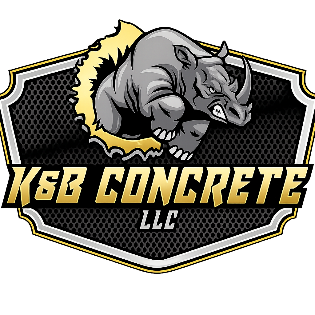K&B Concrete rhino shield logo
